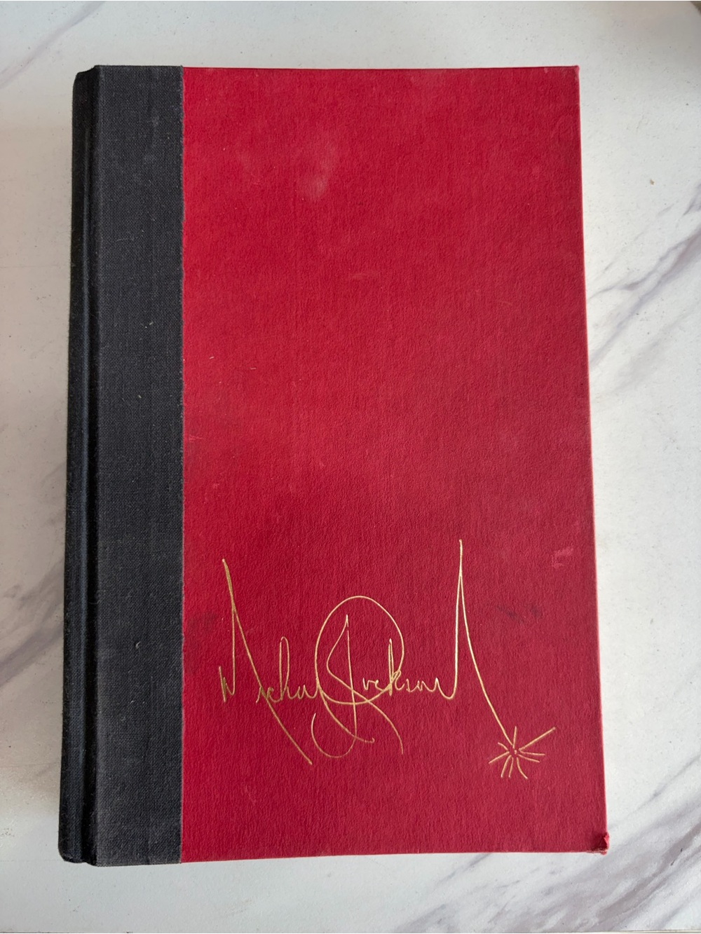 🔥 Michael Jackson Moonwalk 1988 First Edition Hardcover Gold Facsimile Signature